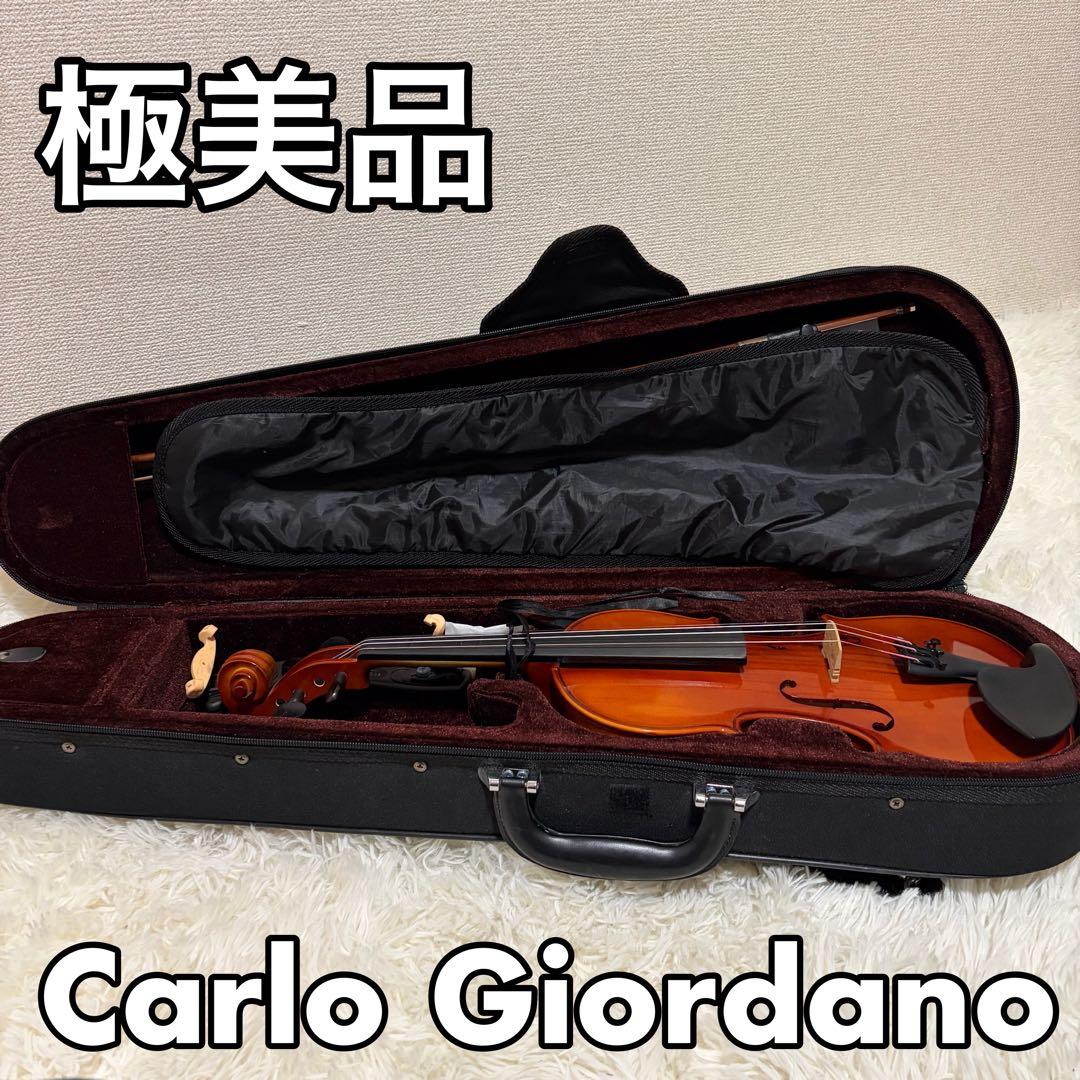 美品 カルロジョルダーノ バイオリン VS-1 3/4 2016年 Carlo giordano VS-1 3/4 カルロ・ジョルダーノ バイオリンセット