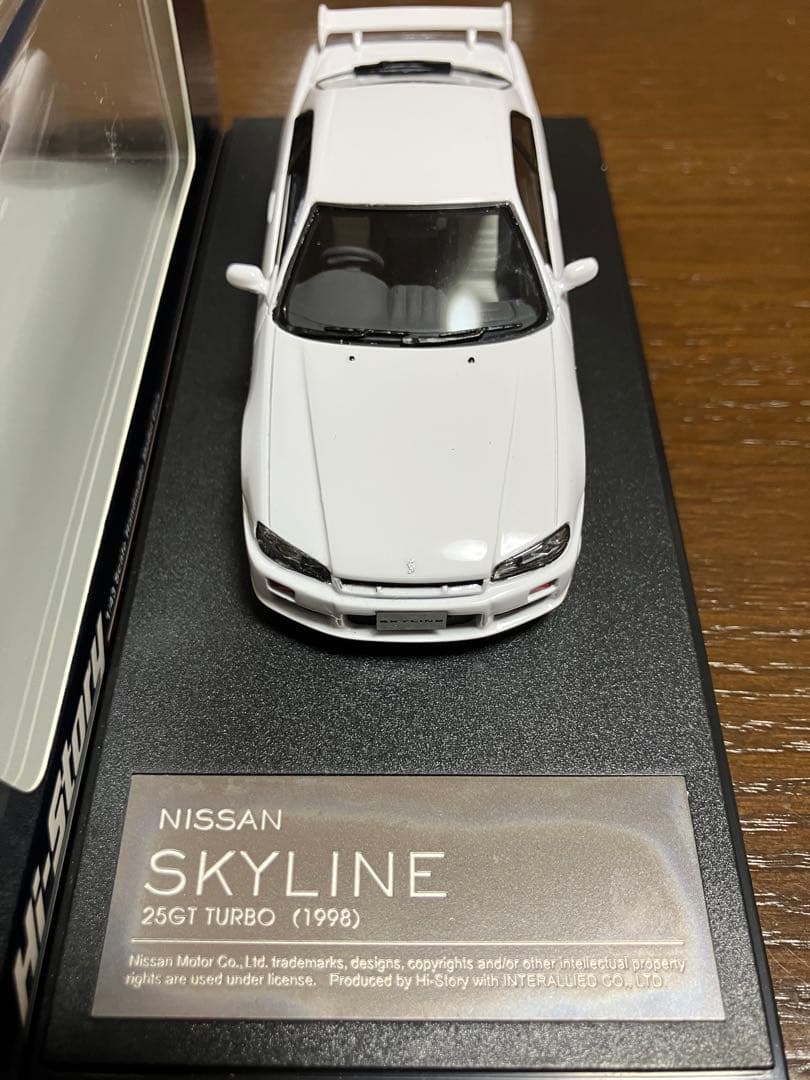 1/43 Hi-Story スカイライン 25GT TURBO 1998 白