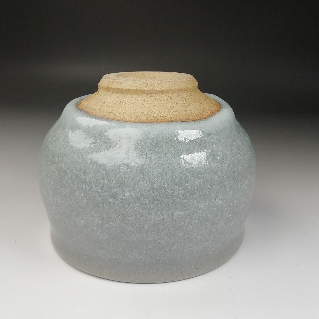 T413 茶碗 『白石釉 茶碗』『清水正 作』 共箱 抹茶碗 茶道具 美術