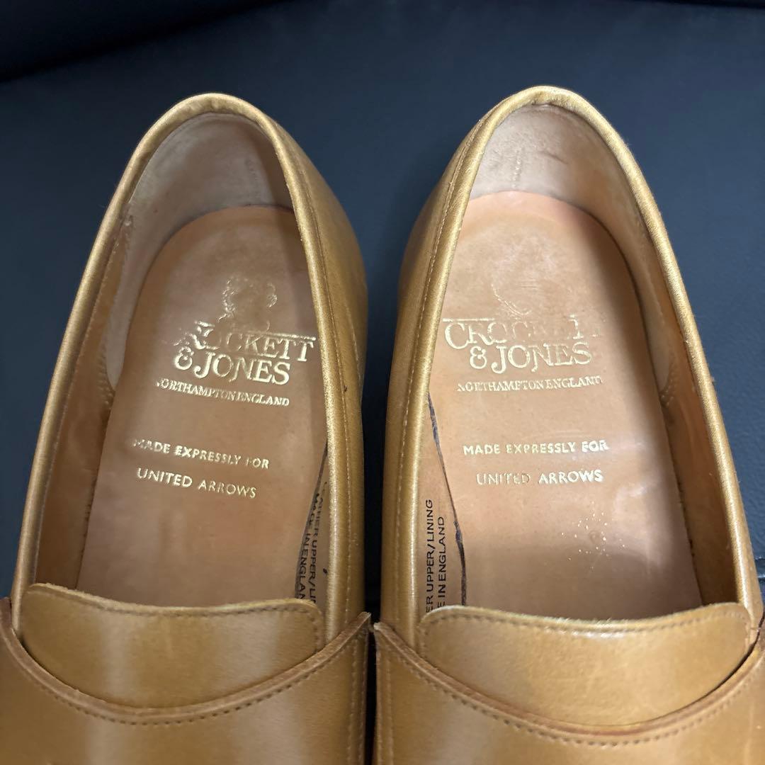 クロケット＆ジョーンズ　ボストン2 / 7E ユナイテッドアローズ別注　キャメル