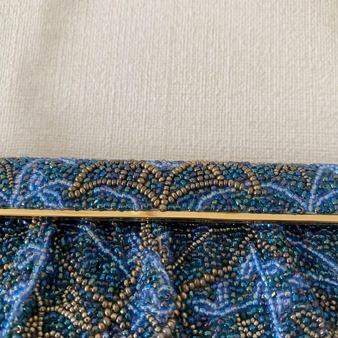 美品 Katsumi Tokyo かつみ ビーズ ハンドバッグ パーティバッグ