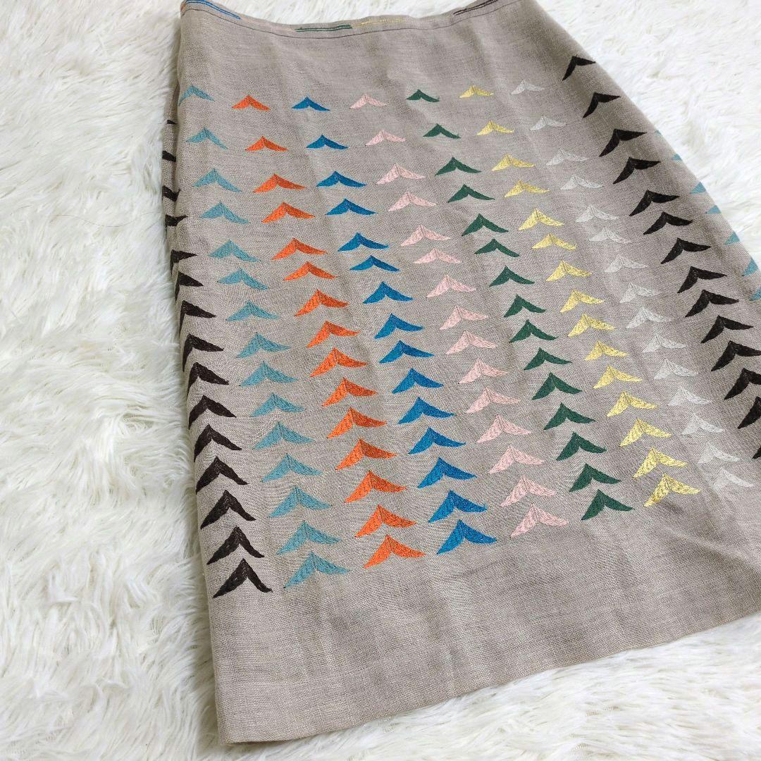 ミナペルホネン　bird bird　スカート　麻100%