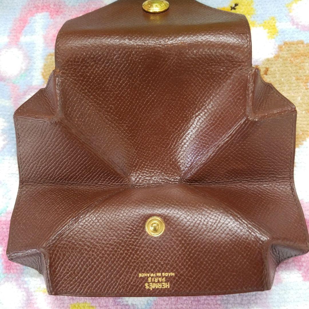 HERMES ブラウンレザー ケース