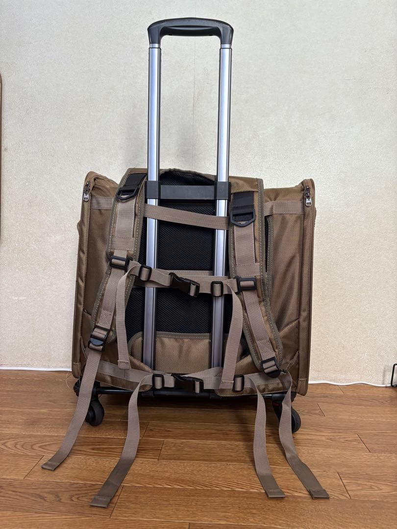 PET SOIEX ブラウンキャリーバッグ&カート 犬用品