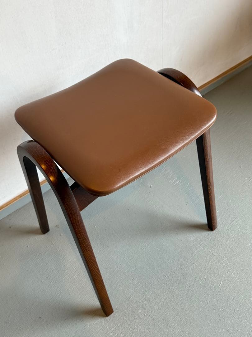 秋田木工 スタッキングスツール ブラウン