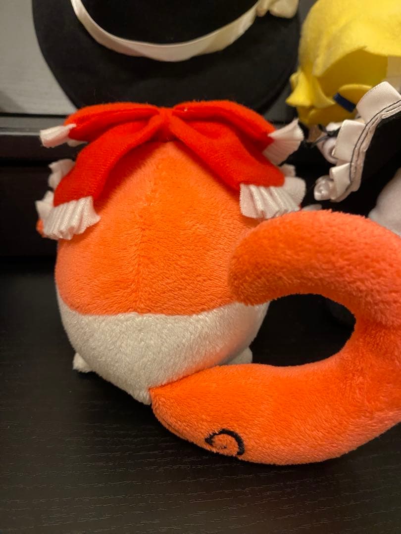 【中古20cm】東方Projectぬいぐるみふもふも霊夢　魔理沙　缶バッジセット