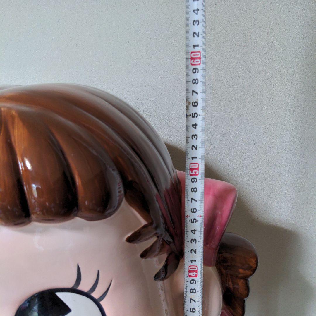 不二家　ジャンボペコちゃん人形　陶器製　非売品