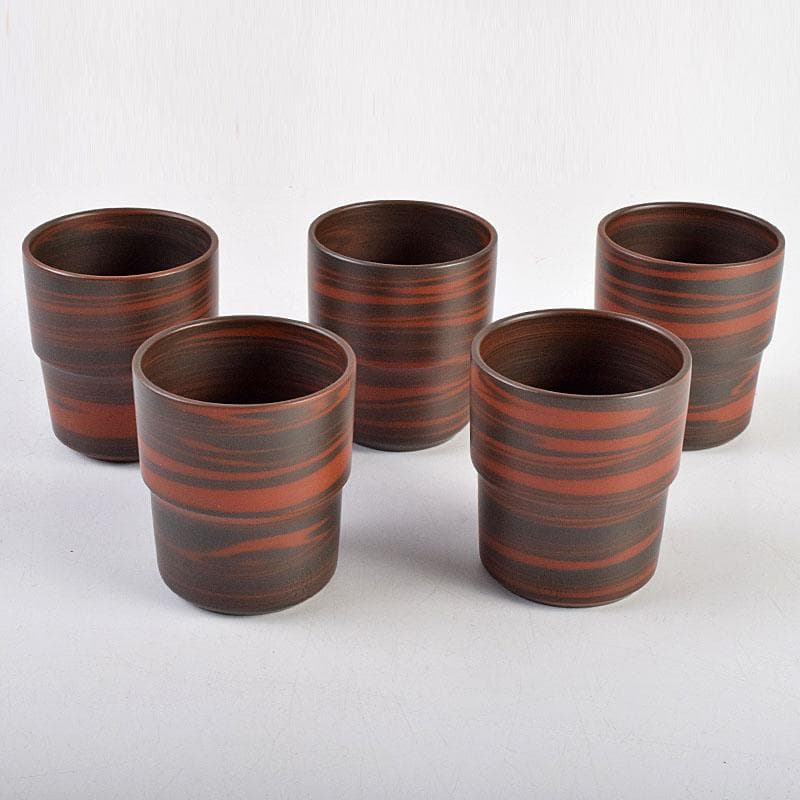 煎茶道具 常滑焼 小西洋平作 窯変 茶器 急須 煎茶碗 五客 共