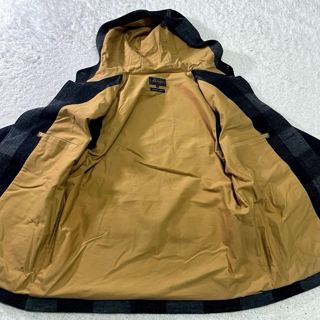 美品　ビームスプラス　フード付きハンティングジャケット　マッキーノジャケット　M