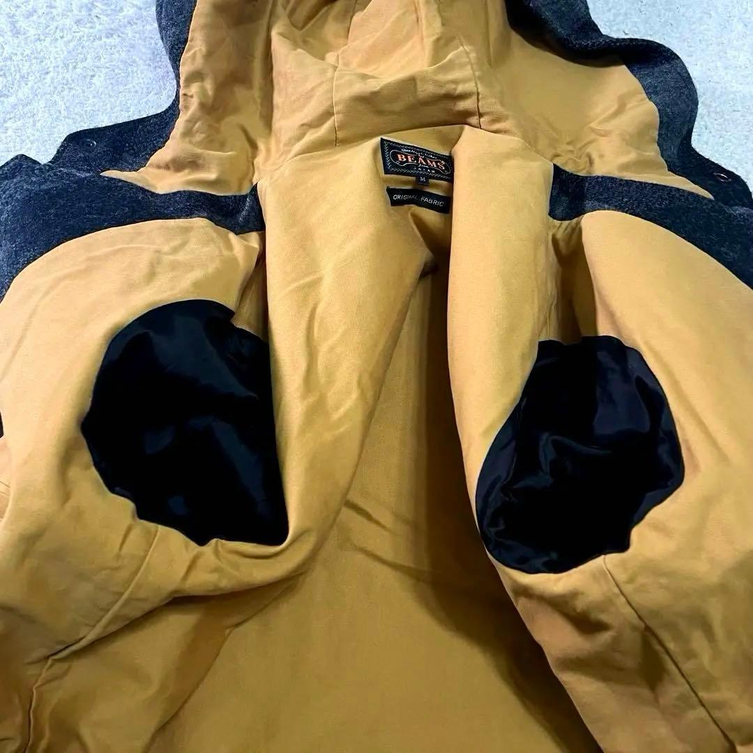 美品　ビームスプラス　フード付きハンティングジャケット　マッキーノジャケット　M
