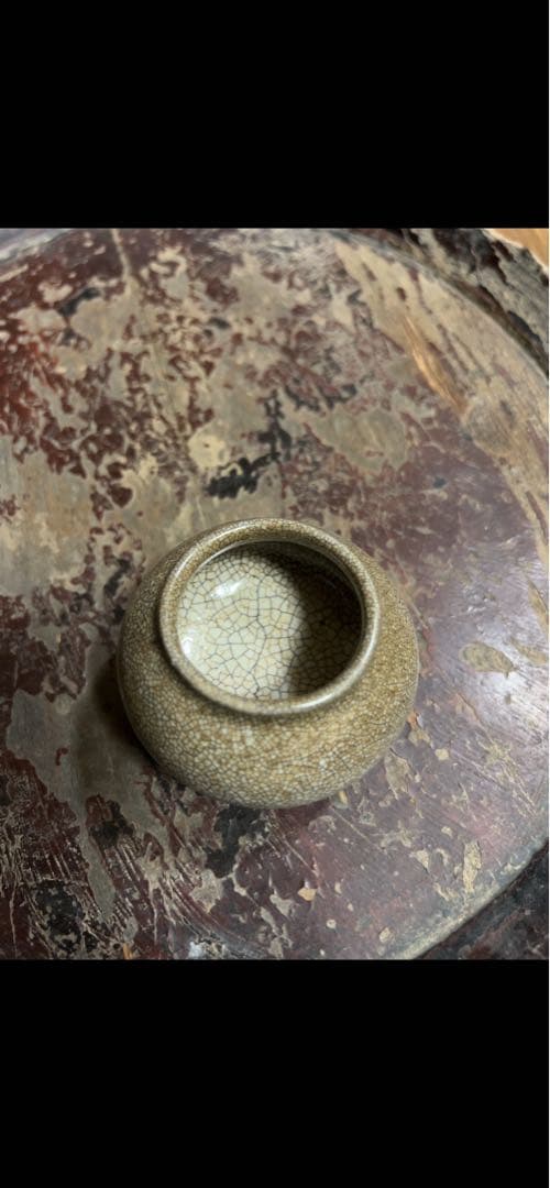 李朝 白磁小壺 丸壺 塩笥盃 李朝 堅手 塩笥