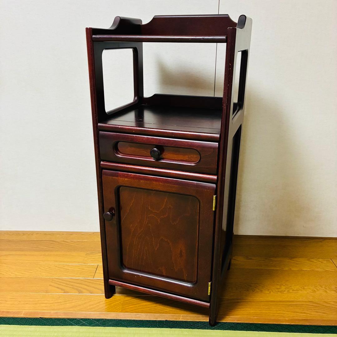 カリモク コロニアル サイドチェスト / レトロ電話台 キャビネット