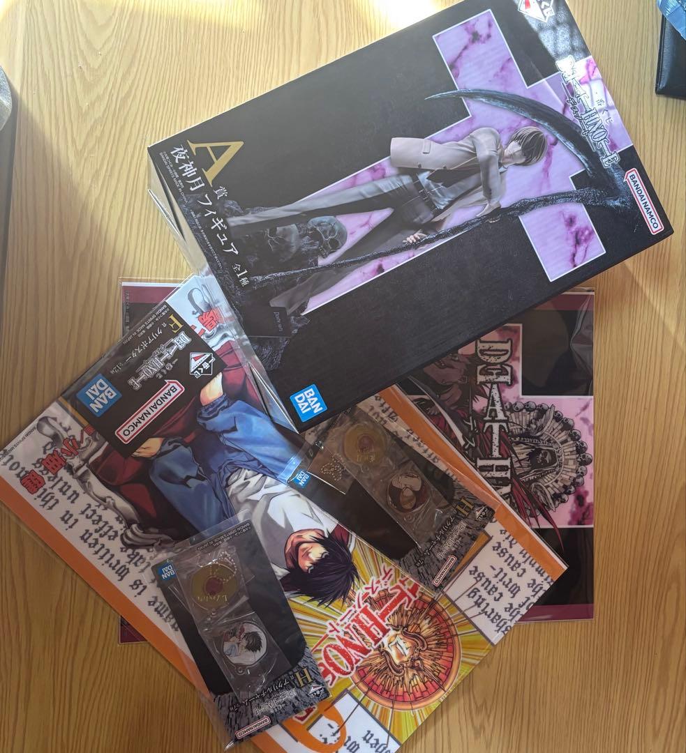 デスノート1番くじ、A賞おまけ付きその他の賞セット即購入可能、値下げ