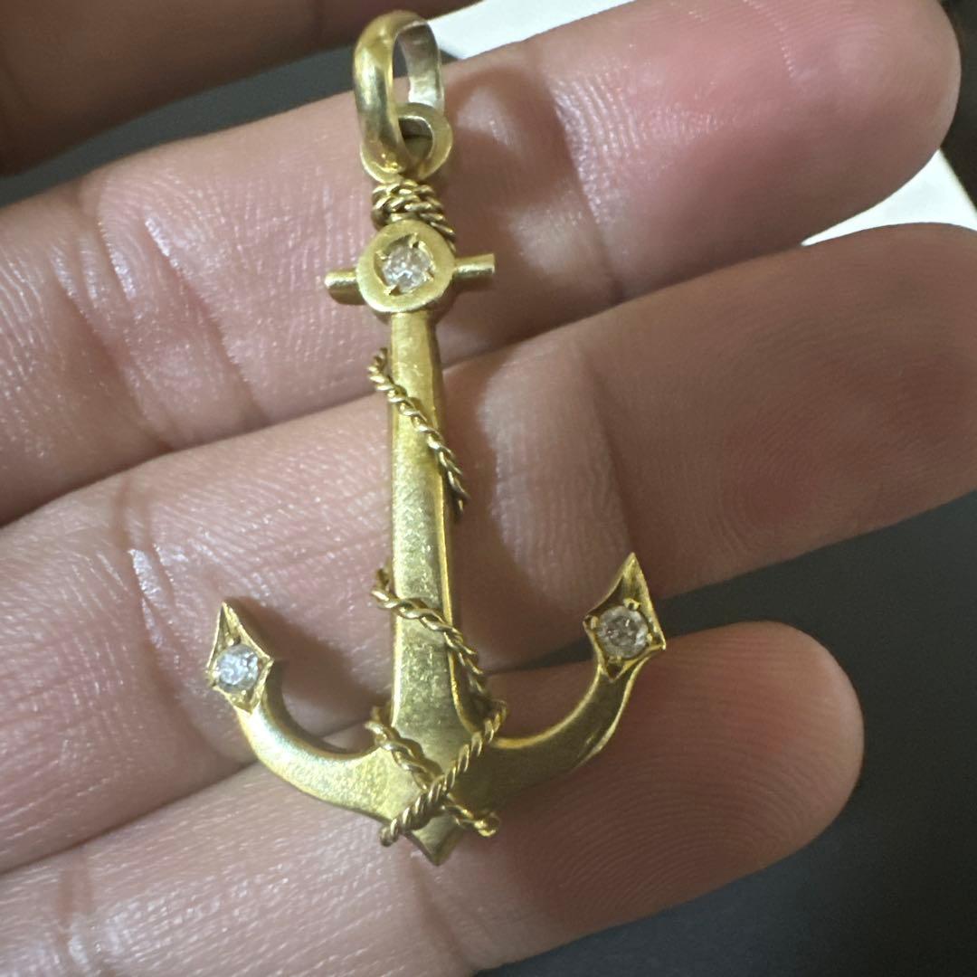 k15 金 アンカー型ペンダントトップ 6.12g