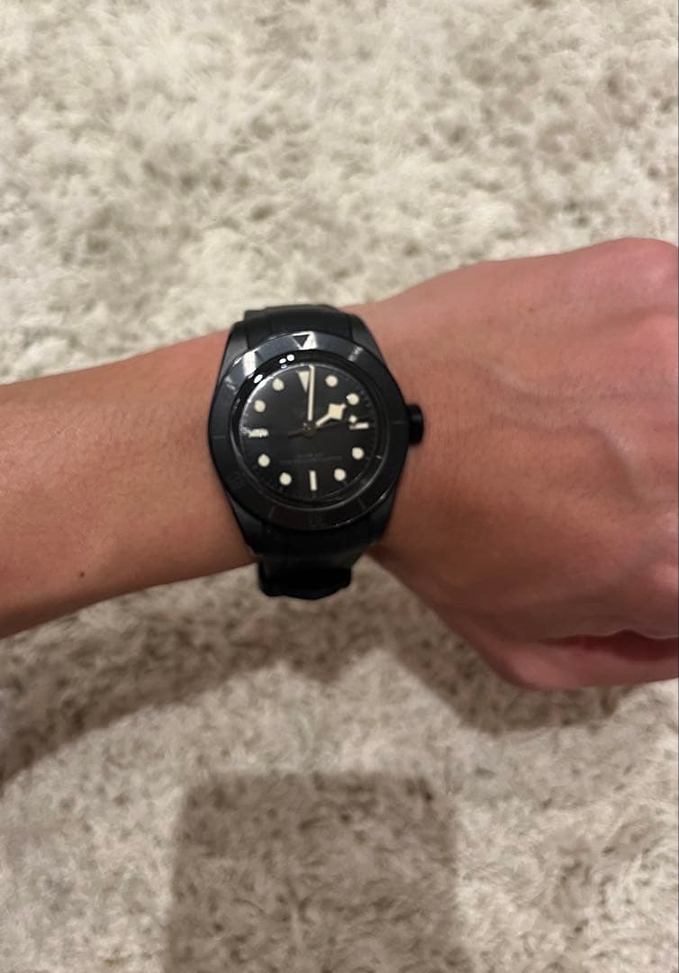 美品　TUDOR チューダー ブラックベイ セラミック　4万相当ラバーベルト付属