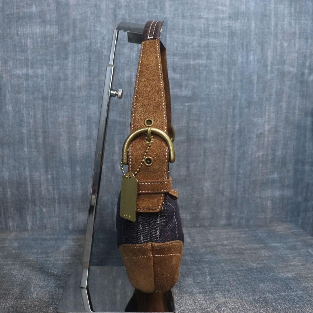 バッグ COACH Hobo Denim ShoulderBAG Suede