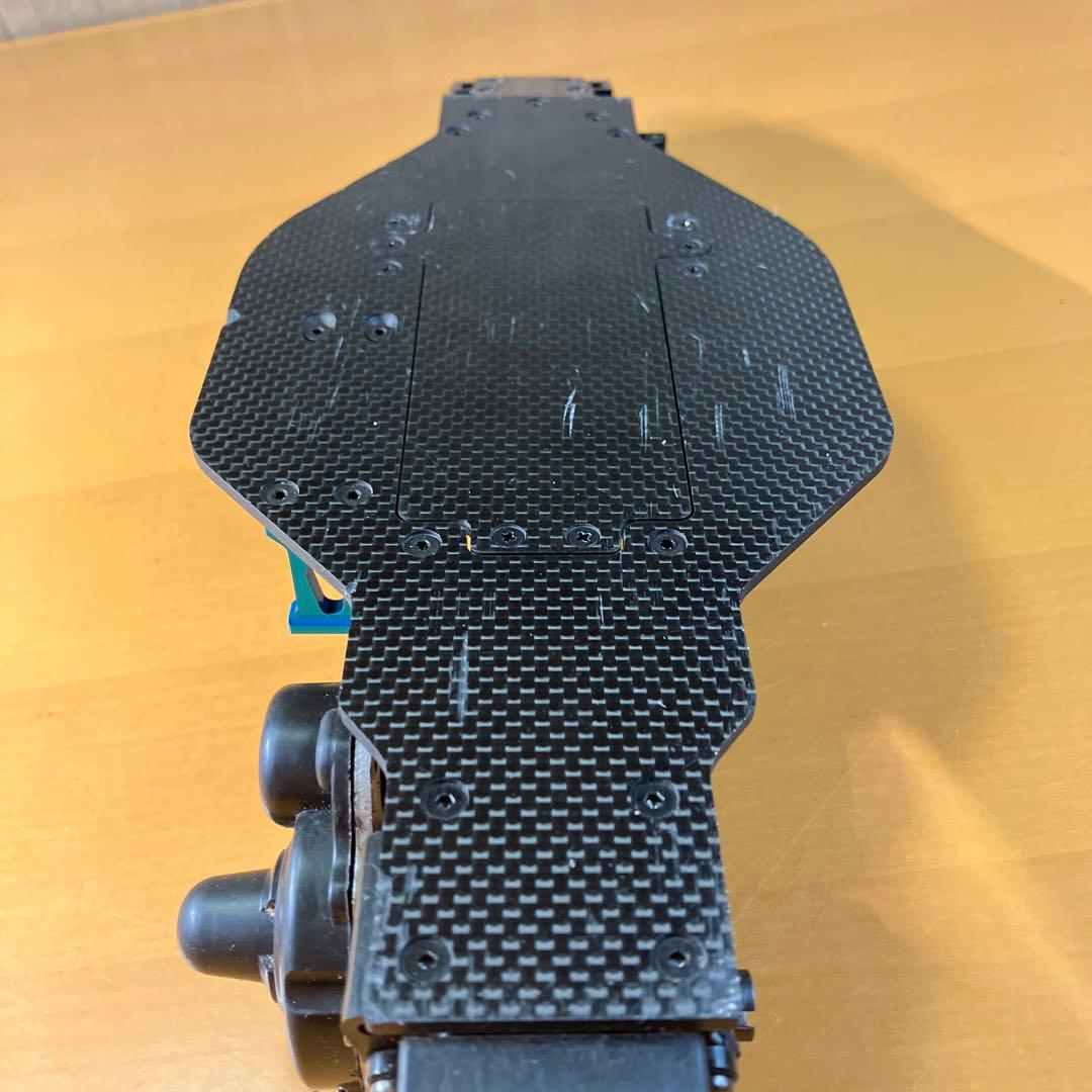 レア】タミヤ ラジコン DF03 カーボンシャーシ 前後ギアボックス付き