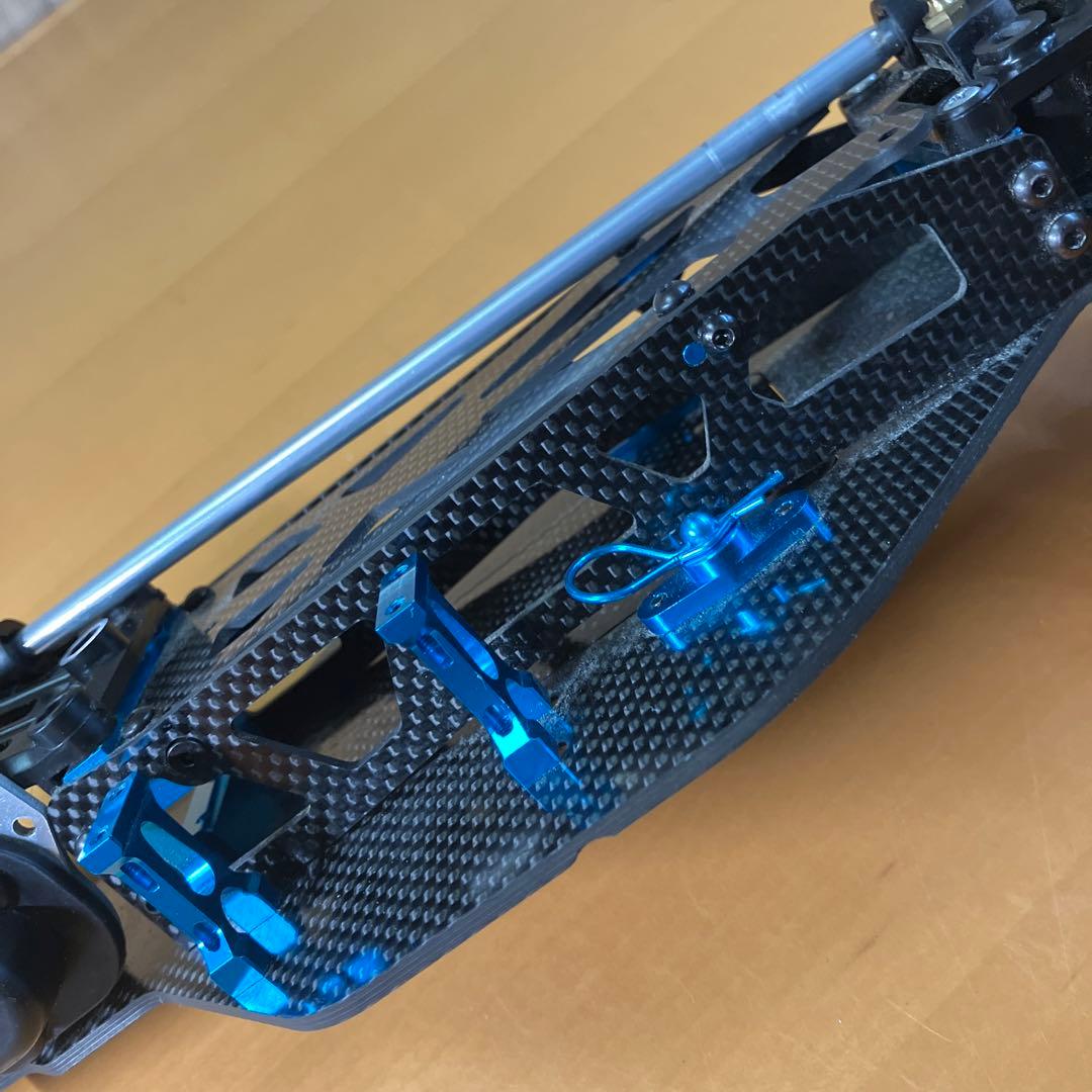 レア】タミヤ ラジコン DF03 カーボンシャーシ 前後ギアボックス付き