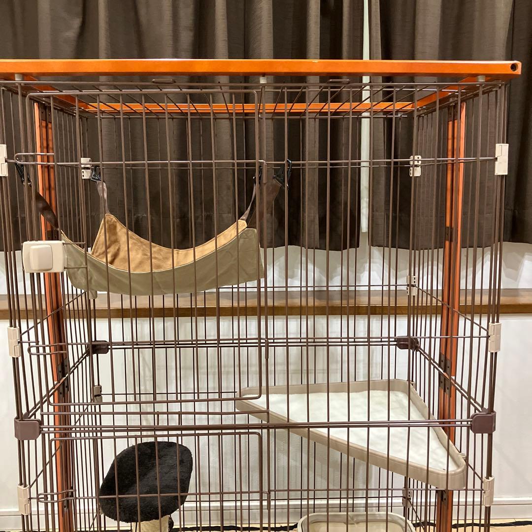 アリス様専用 キャットケージ 中型 ハンモック付き