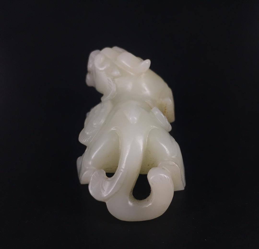 漢代 瑞獣貔貅置物 古玉老玉和田玉 中国美術骨董工芸品