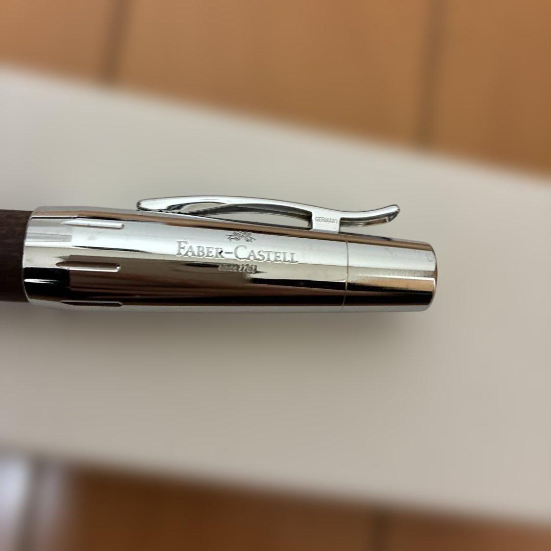 ファーバーカステル 万年筆 F エモーション ウッド&クローム 梨の木