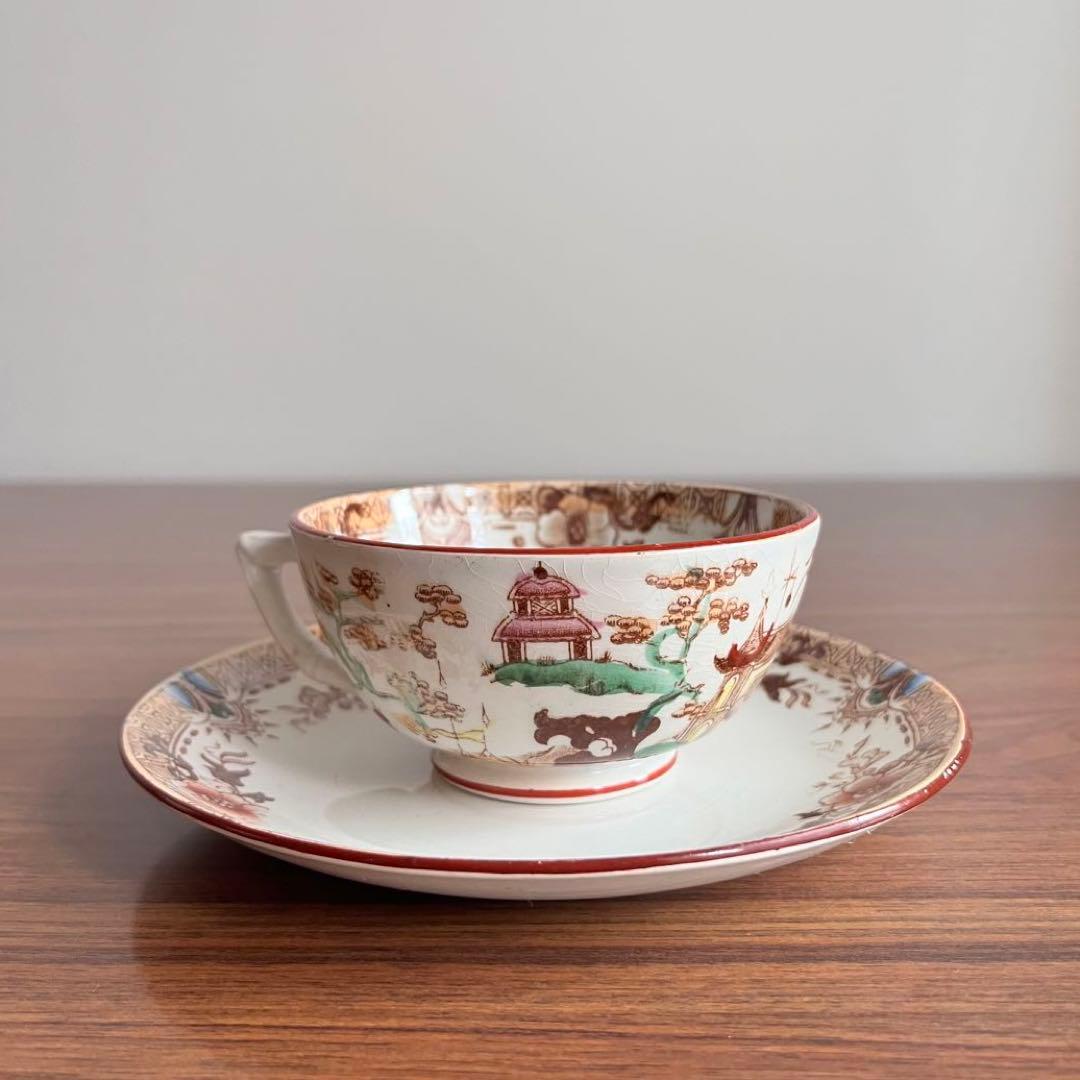 サルグミンヌペルセPERSE C&S フランスアンティークカップ&ソーサー