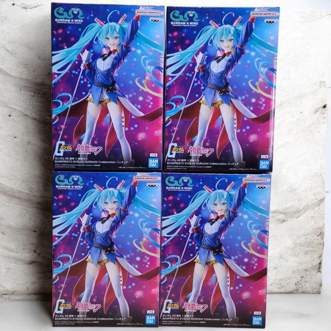 GUNDAM x MIKU ガンダム45周年×初音ミク コラボフィギュア ４点 90N寒河江 | ◇ガンダム45周年×初音ミク BANPRESTO EVOLVE-GUNDAM