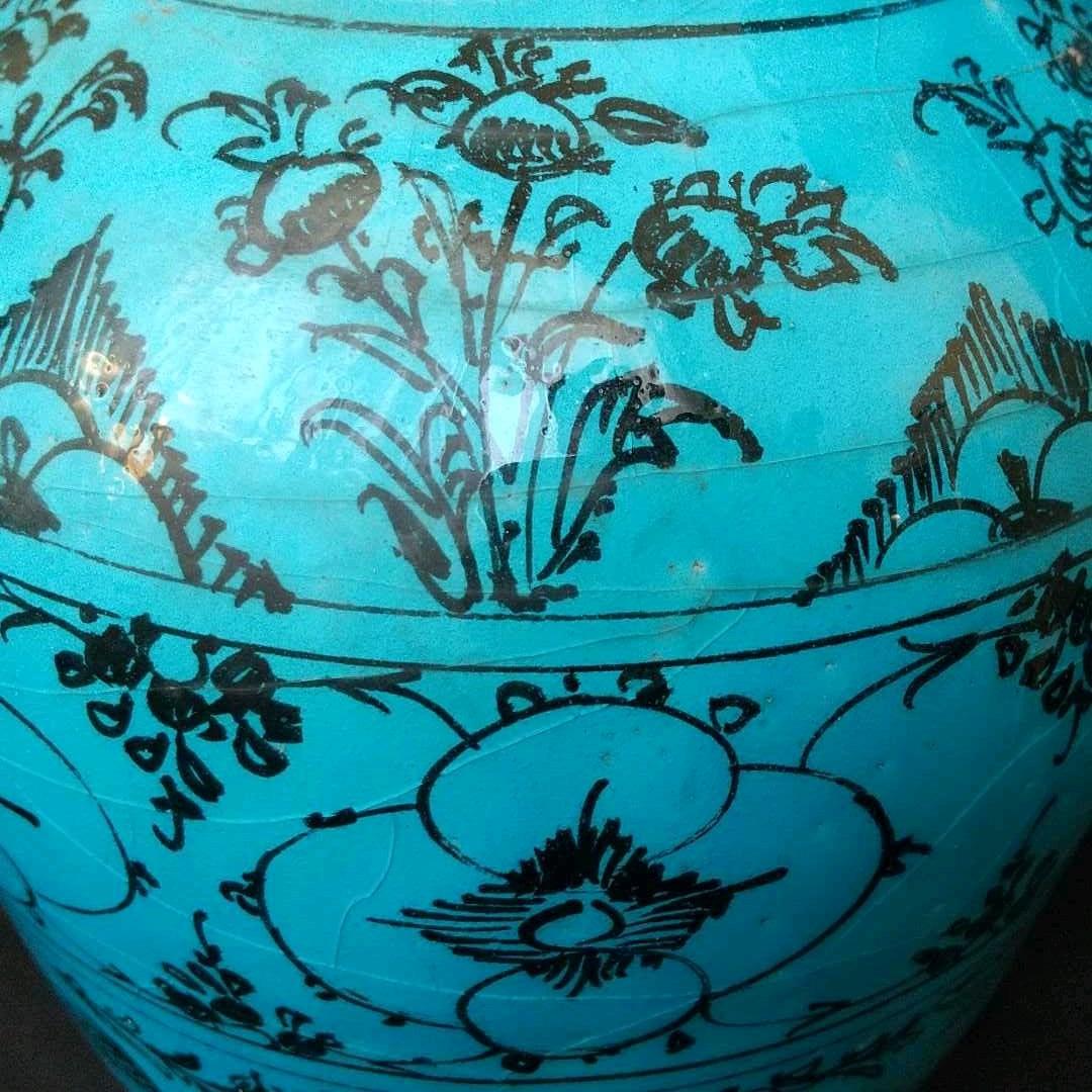 ペルシャ 花瓶 翡翠 綺麗 貴重 骨董 茶道具