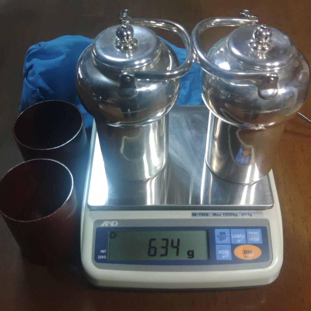 茶道具 中川浄益 南鐐昔形酒次 松毬堂葉毛彫 純銀 遺品整理-sim1