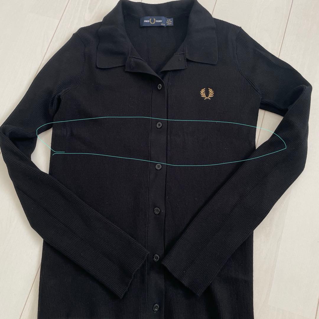 FRED PERRY フレッドペリー 別注 ワンポイントロゴ刺繍 リブニット