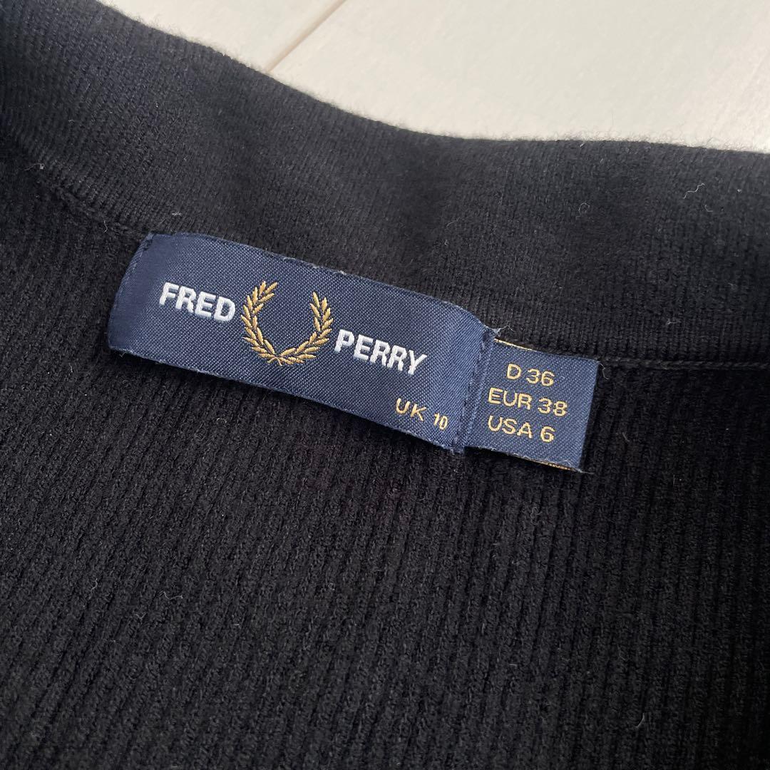 FRED PERRY フレッドペリー 別注 ワンポイントロゴ刺繍 リブニット