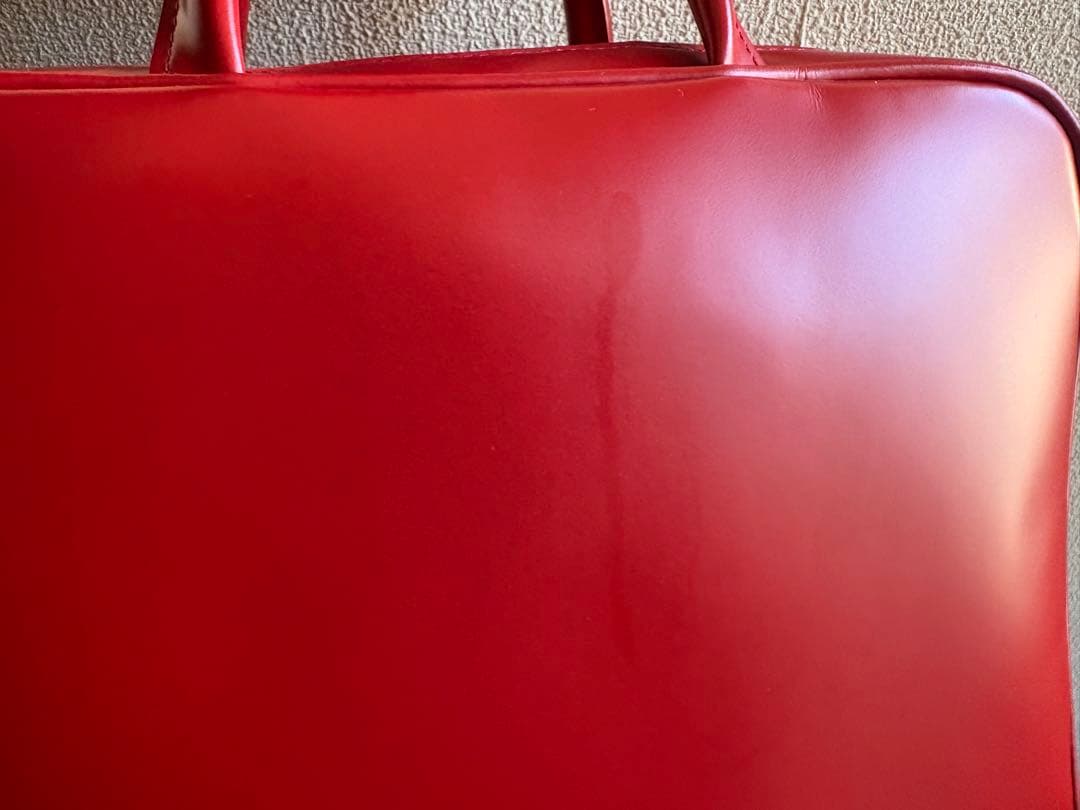 コムデギャルソン　青山　スクエア　バッグ　赤