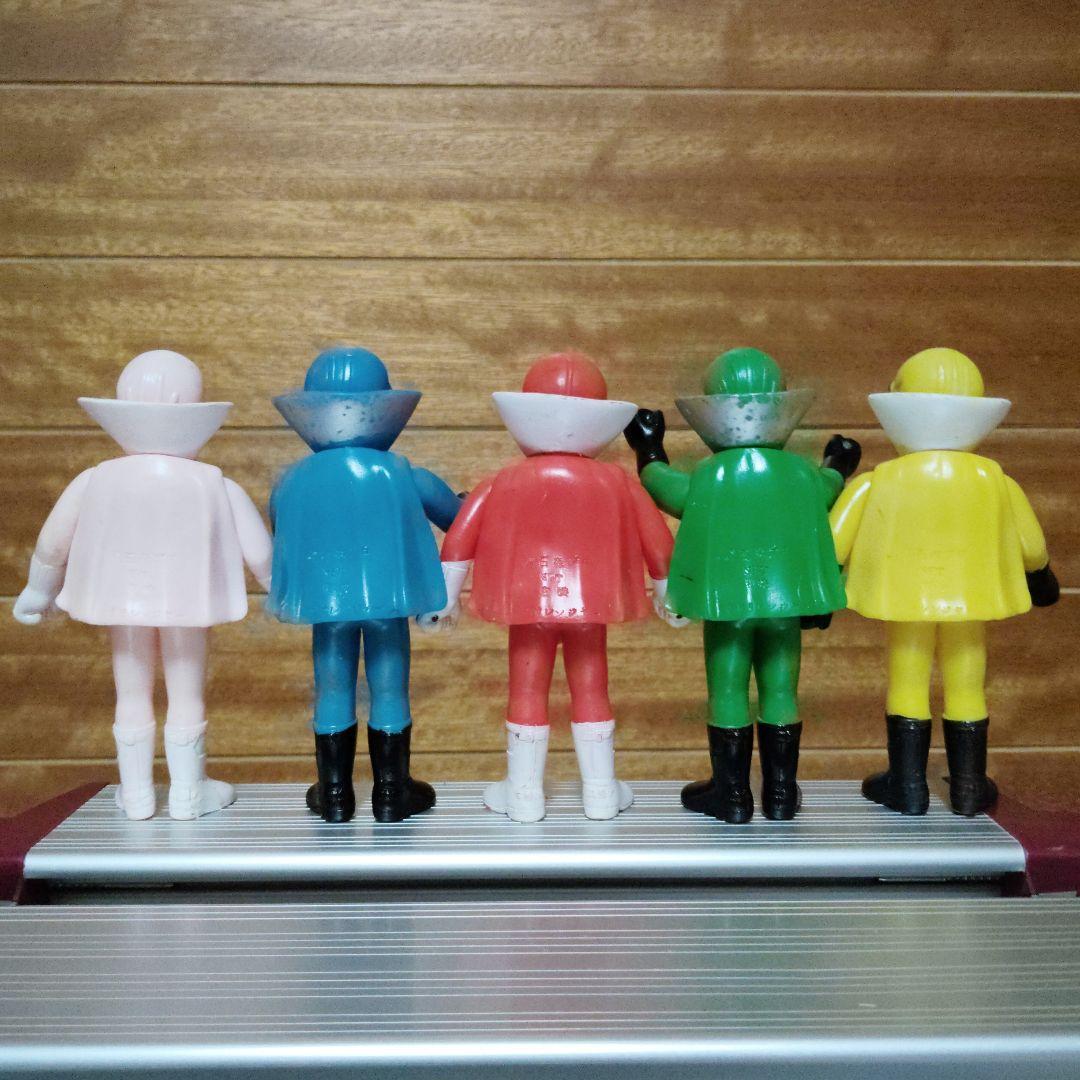 貴重】秘密戦隊ゴレンジャー フィギュア 5体セット当時物