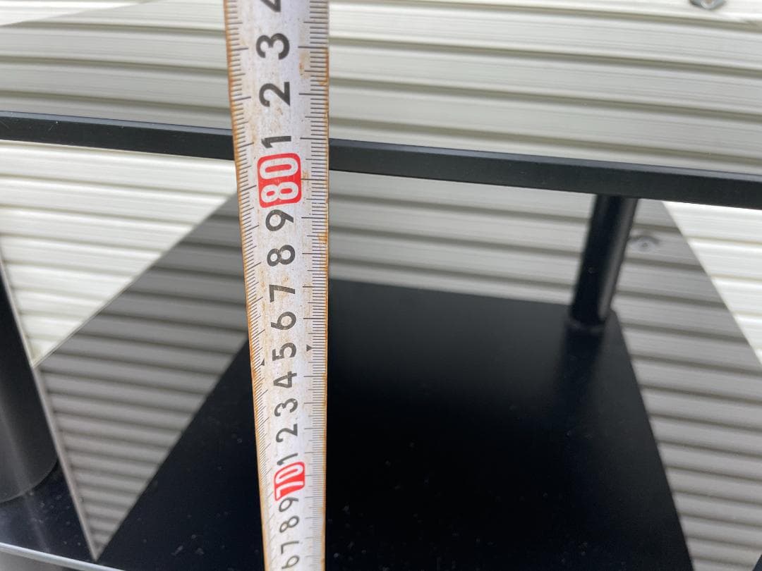 ☆状態〇☆ オーディオラック FITUEYES 強化ガラス 棚板 キャスター