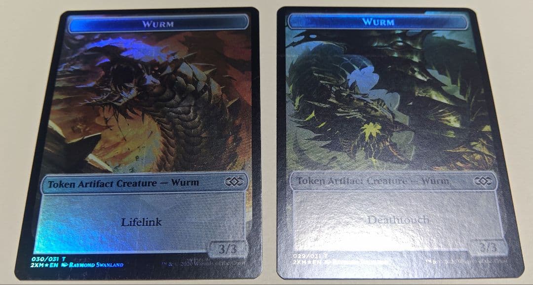 mtg foil ワームとぐろエンジン+トークンセット