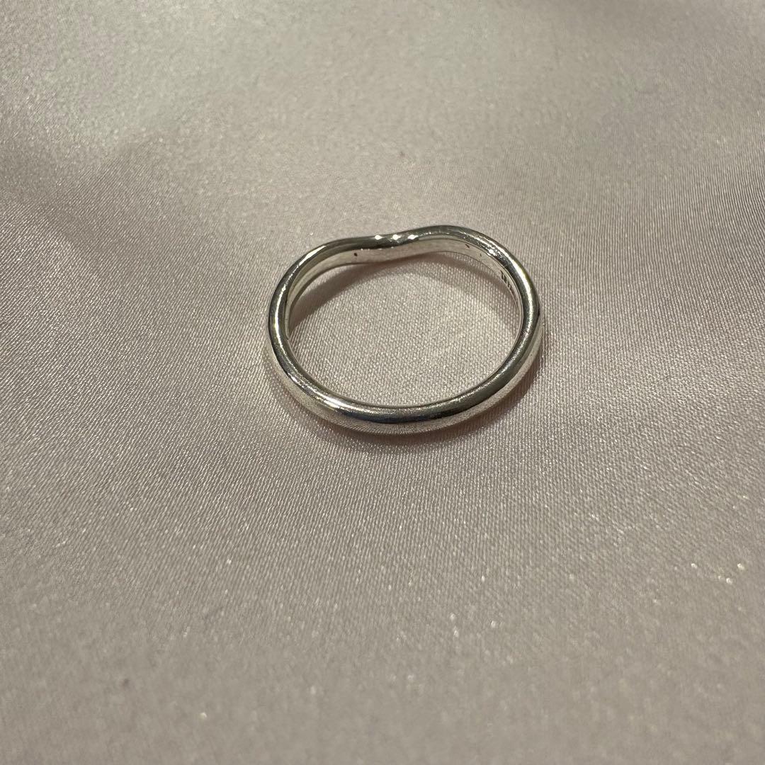 TIFFANY ティファニーカーブドバンドリング シルバー925 10号