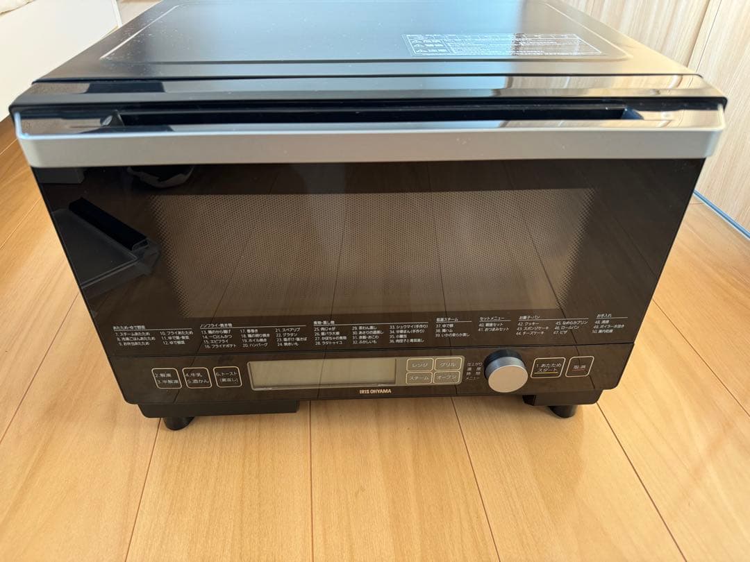 Ju。アイリスオーヤマ　オーブンレンジ PS0M-23V 電子レンジ オーブンレンジ おしゃれ スチームオーブンレンジ レンジ