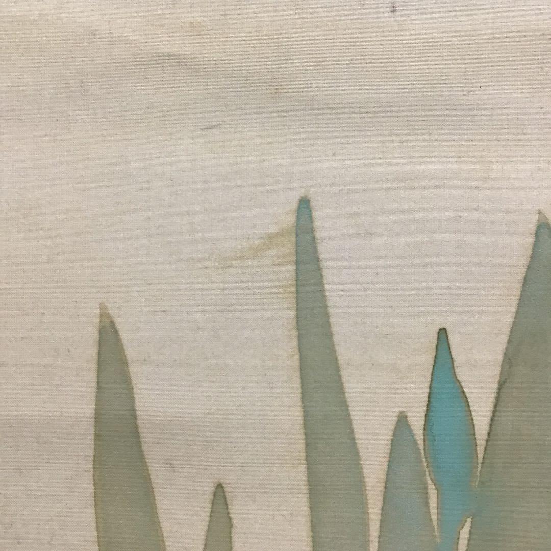 K茶道具 掛軸 杜若(かきつばた) 小寺雲洞作(明治ー昭和)共箱 S1014KJ K