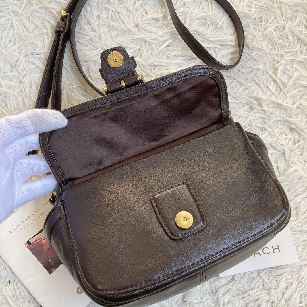 vintage coach archive y2k キャンベル カメラバッグ 茶