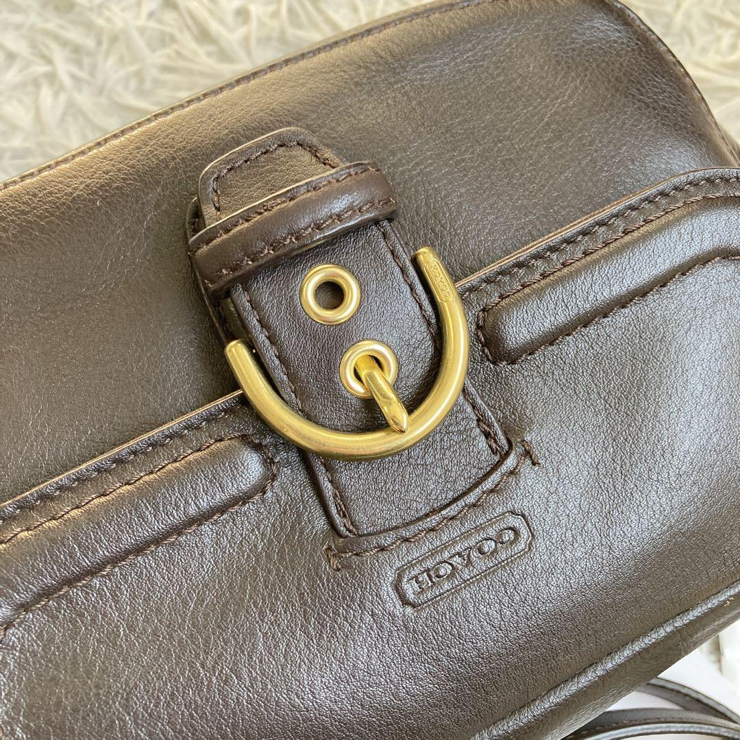 vintage coach archive y2k キャンベル カメラバッグ 茶