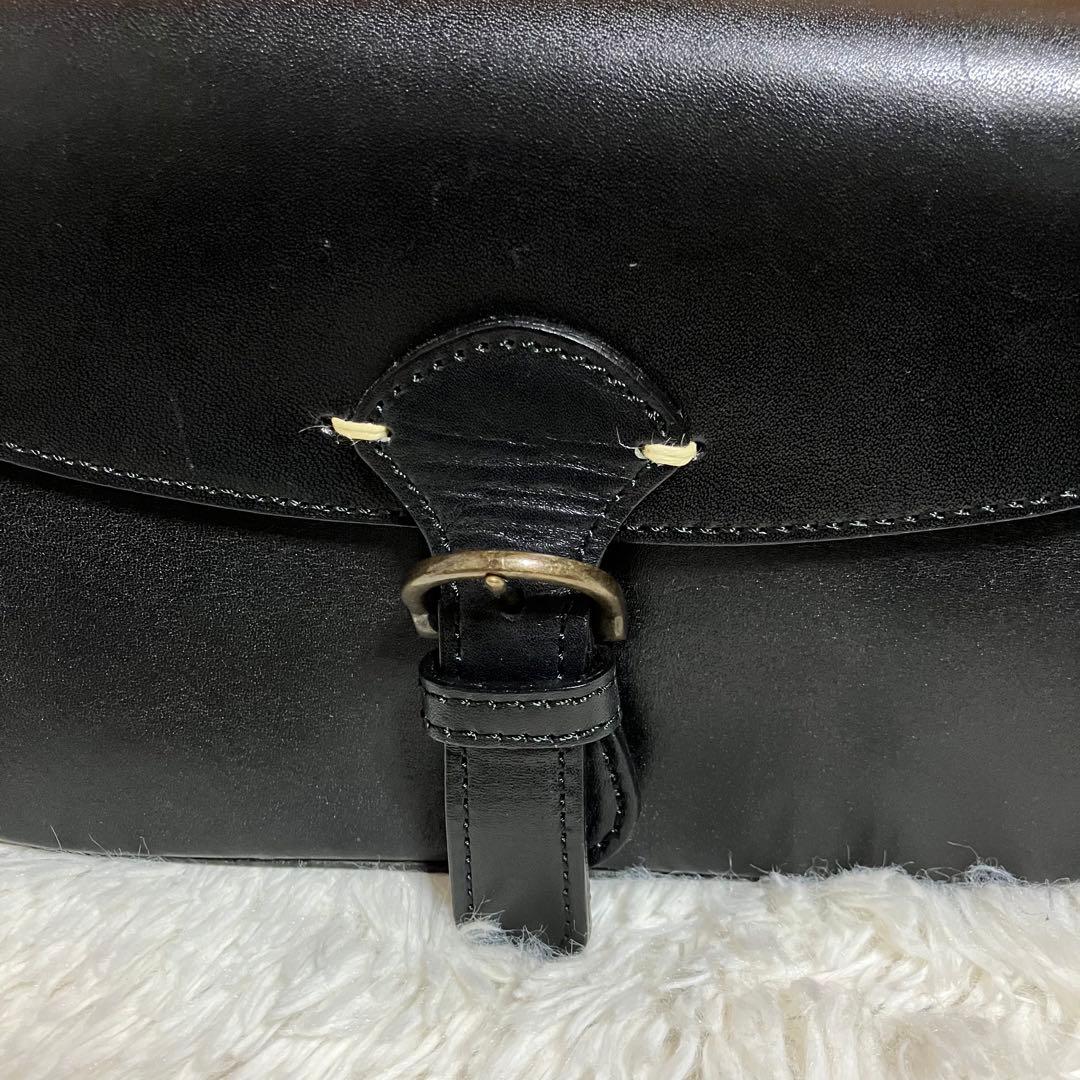 極美品 Dakota ミニショルダーバッグ レザー 黒