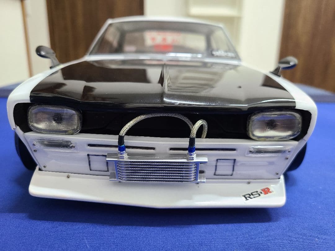 ラジコンボディ　ABCホビー　バリバリカスタム　ハコスカ角目＆ホイール4本セット