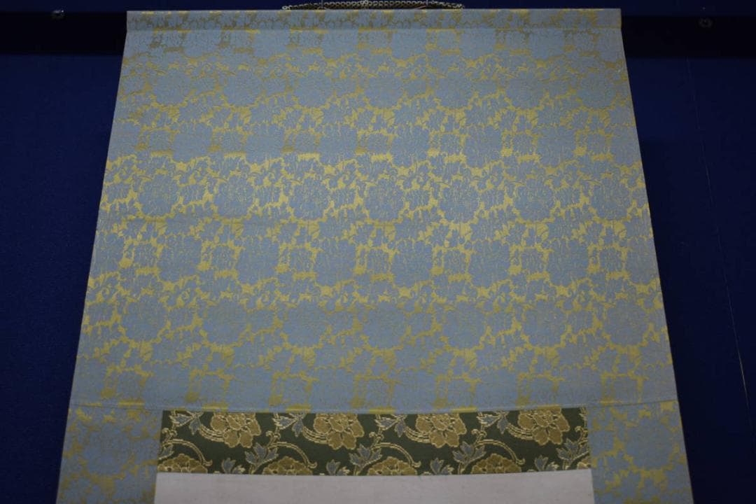 真作/景文/セキレイ/水鳥/小禽図/布袋屋掛軸HJ-870