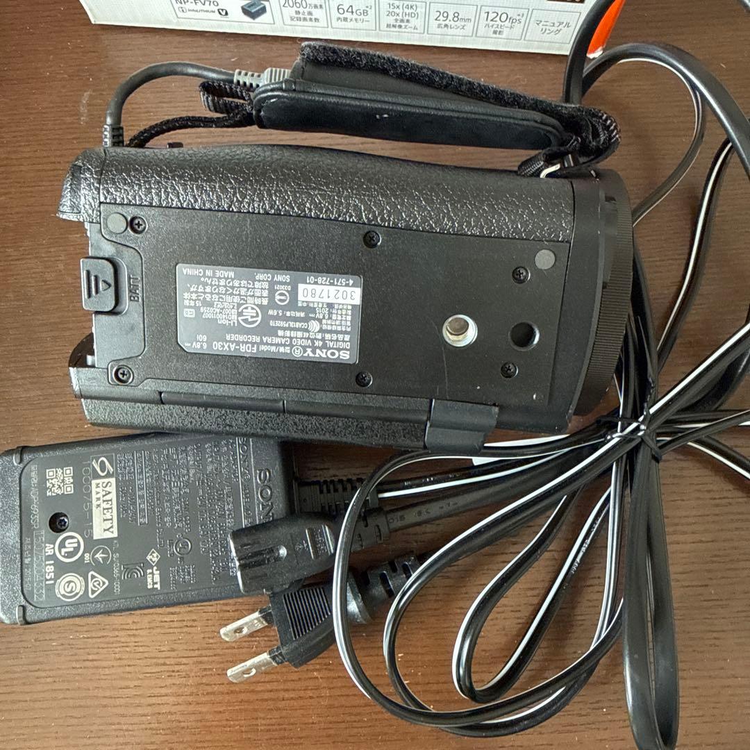 SONY FDR-AX30 4Kビデオカメラ 本体のみ ※ジャンク扱い