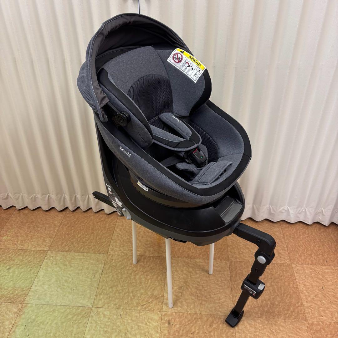 クリーニング済☆綺麗☆　コンビ　クルムーヴ　ISOFIX　エッグショック　グレー