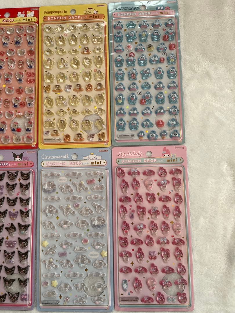 【正規品】サンリオ mini8種セット ボンボンドロップシール