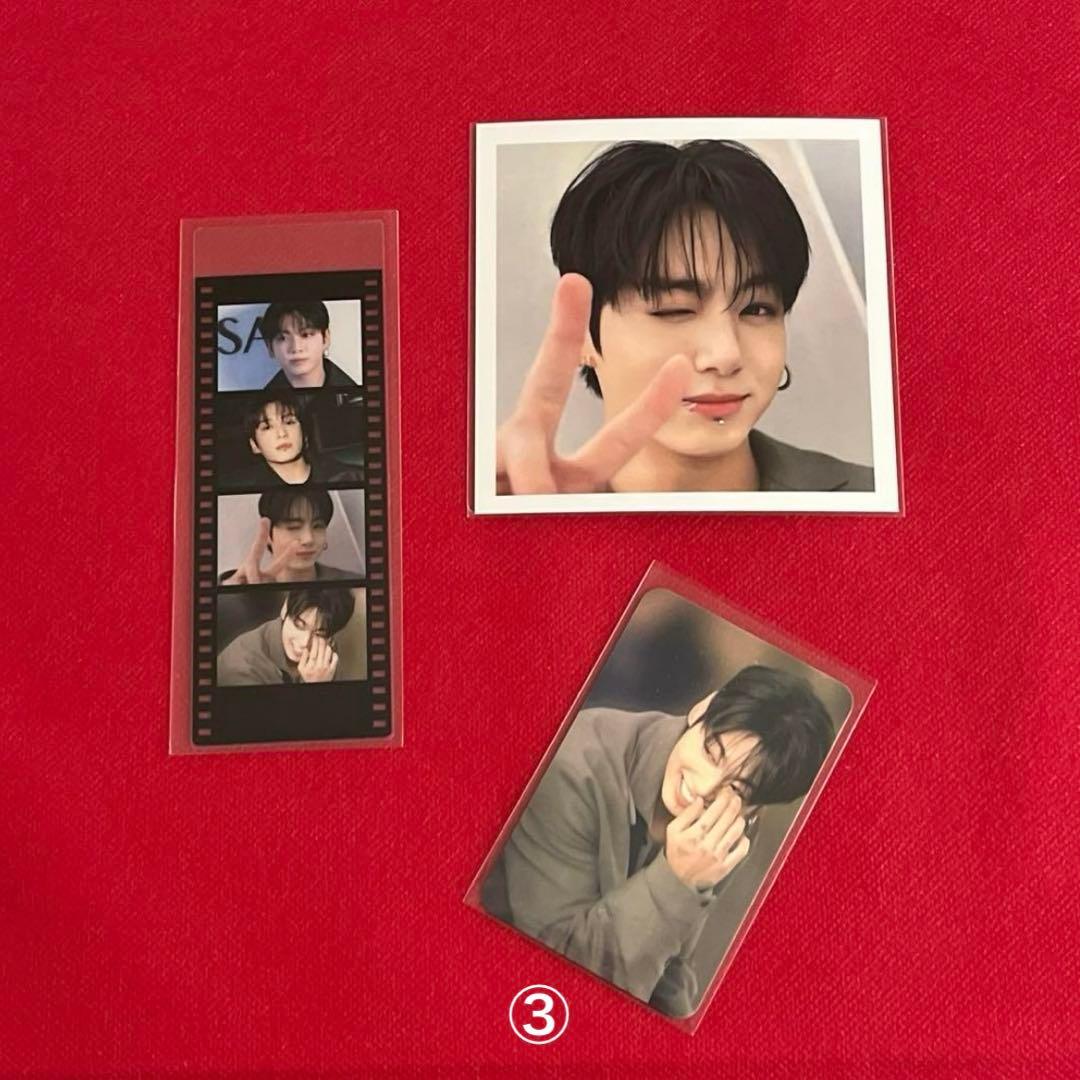 BTS ①ロングステッカー・ブックマーク・ホログラム両面フォトカード等♡JK