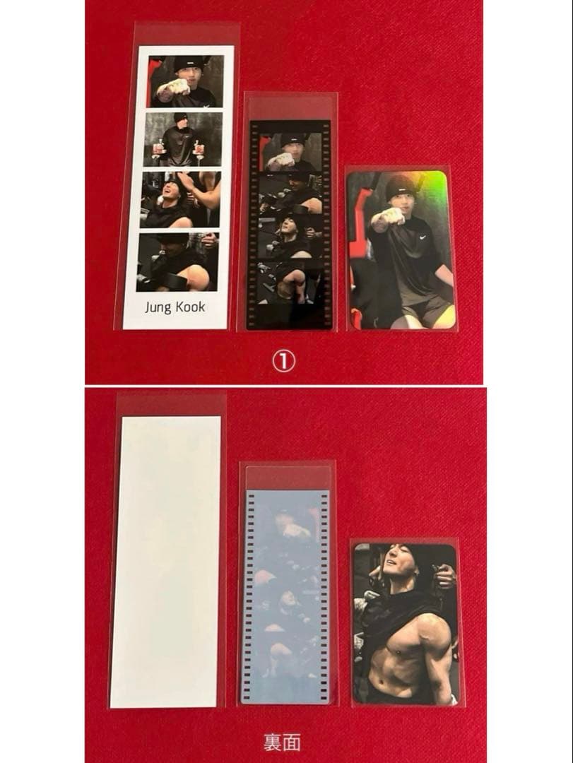 BTS ①ロングステッカー・ブックマーク・ホログラム両面フォトカード等♡JK