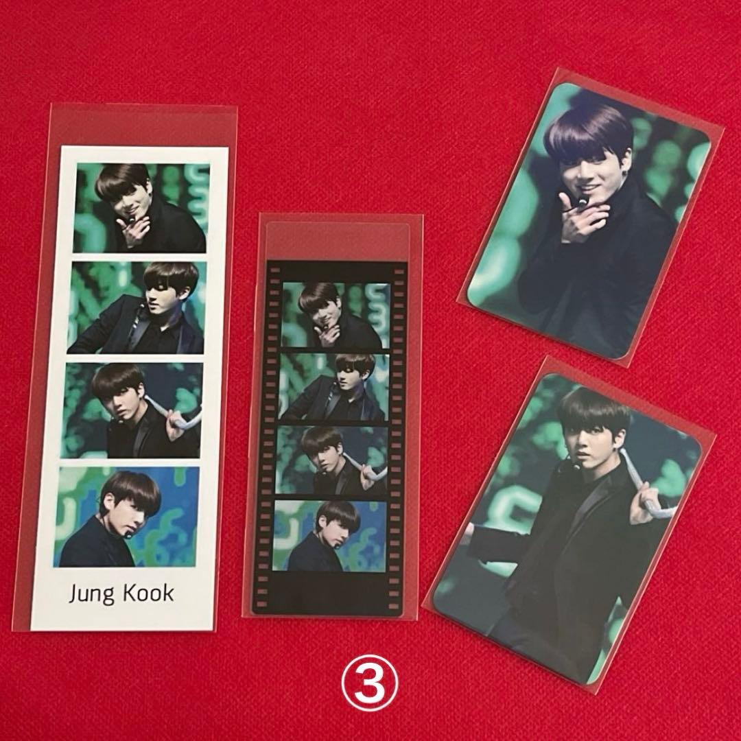 BTS ①ロングステッカー・ブックマーク・ホログラム両面フォトカード等♡JK