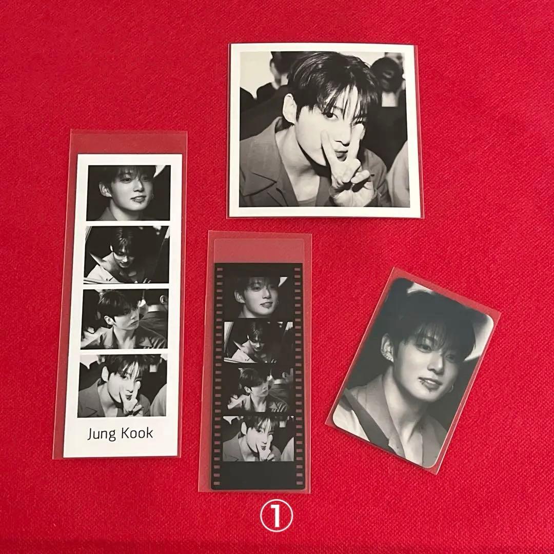 BTS ①ロングステッカー・ブックマーク・ホログラム両面フォトカード等♡JK